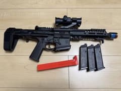 東京マルイMWS SLRレシーバー組込 9mmPCC AR15 民間仕様カスタム 東京マルイMWS SLRレシーバー組込 9mmPCC AR15 民間仕様カスタム
