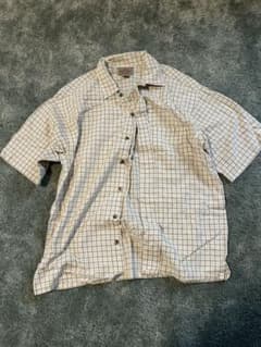GENUINE SONOMA チェック 半袖シャツ ベージュ Lのサムネイル