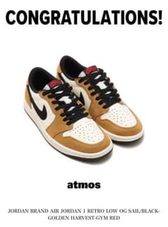Air Jordan 1 Low Sail and Golden Harvestのサムネイル