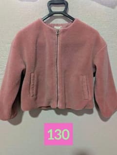 branshes ボアジャケット ピンク 130cmのサムネイル