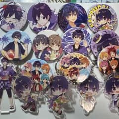 すとぷり ななもり アクリルキーホルダー、スタンド、缶バッチセット