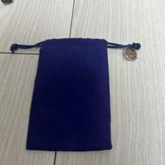 トリバーチ青い布製巾着袋のサムネイル