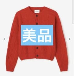 【美品】Bshop MORRIS&SONS ケーブルニットカーディガン　赤 美品】Bshop MORRIS&SONS ケーブルニットカーディガン 赤 - メルカリ
