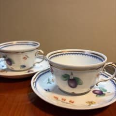 Richard Ginori イタリアンフルーツカップ＆ソーサー 2客セットのサムネイル