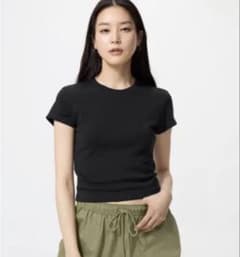 UNIQLO ミニT ブラック 半袖　Mのサムネイル