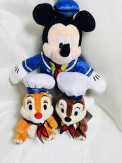 디즈니 도널드 팔팔루자 봉제인형 배지 3개 세트
