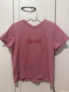 【sinoon SEOUL】 ロゴ 半袖Tシャツ ディープピンクのサムネイル