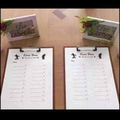 結婚式 ウェルカムトランやウェルガストに ゲストブック 芳名帳のサムネイル
