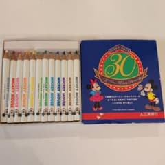 昭和レトロ☆ディズニー ミッキー&ミニー 12色ミニ色鉛筆☆三菱銀行