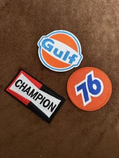 【3枚セット】GULF 76 champion ワッペン　アイロンのサムネイル
