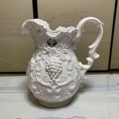 昭和レトロ 白い花瓶 葡萄 フラワースタンドのサムネイル