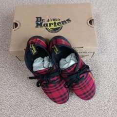 ドクターマーチン Dr. Martens レッド・チェック スニーカー 22cmのサムネイル