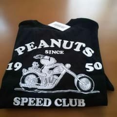 PEANUTS スヌーピー 半袖Tシャツ M ブラック