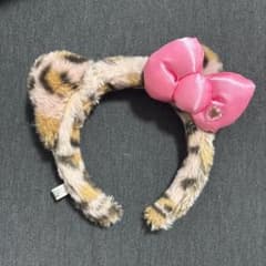 ユニバ キティ ヒョウ柄 カチューシャのサムネイル
