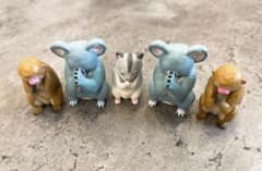 お祈り　　合掌　ガチャガチャ　５点セットのサムネイル