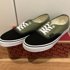 VANS AUTHENTIC ブラック / オリーブ 28.5cm - メルカリ
