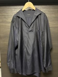 COMOLI ウールシルク　スキッパーシャツ【美品】　22SSのサムネイル