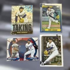 佐々木朗希 大谷翔平 Topps MLB ルーキーインサート含む4枚カード
