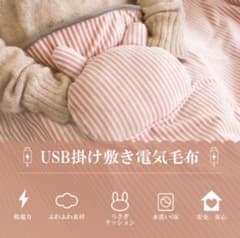 【新品未使用】USB 電気ブランケット  電気毛布のサムネイル