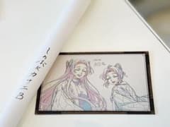 鬼滅の刃 お楽しみくじ Wチャンス 原画 ポスター 胡蝶しのぶ カナエのサムネイル