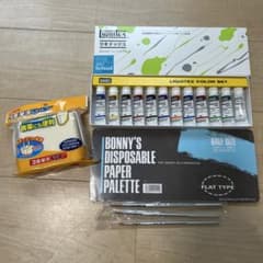 Liquitex 아크릴 페인트 세트 브러시 팔레트 브러시 화재 세트