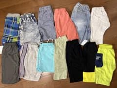 【130】男の子　半ズボン　ハーフパンツ まとめ売り 13点セット 新品ありのサムネイル