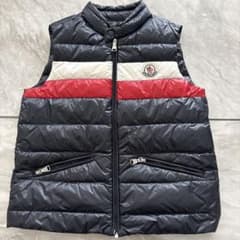 MONCLER ダウンベスト ダークグレー/ホワイト/レッドのサムネイル
