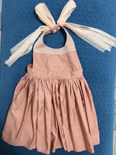 美品✨　MARLMARL ベビーエプロン　ピンク♡ 80〜90センチのサムネイル