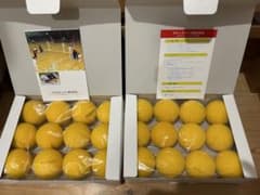 ケンコー社製 屋内ラケットテニス用中古スポンジボール美品！２ダース計24個！送込のサムネイル