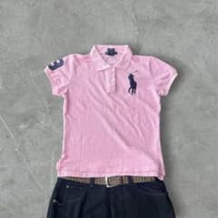 POLO RALPH LAUREN ビッグポニー swag ポロシャツ ピンク - メルカリ