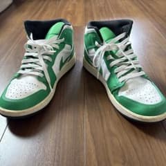 NIKE AIR JORDAN スニーカー グリーン ホワイトのサムネイル