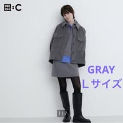 【UNIQLO:C】プレミアムラムミニスカート　Ｌサイズのサムネイル