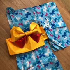 女子 浴衣 セット120〜130 ゲタも別に有りのサムネイル