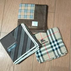 メンズハンカチ3枚　BURBERRYのサムネイル