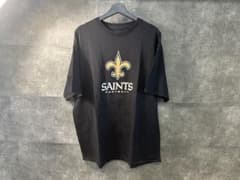 NFL SAINTS フットボールTシャツ 2XL 黒のサムネイル
