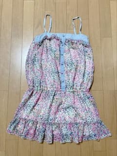 iiMK ミシェルクラン　花柄 ノースリーブ キャミソール ワンピ　38サイズのサムネイル