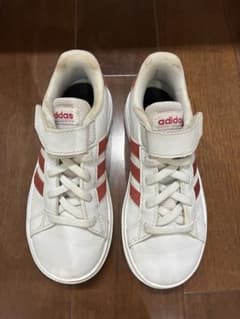 adidas キッズ スニーカー グランドコート17.5cm白のサムネイル
