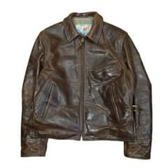 Vintage 90s【キムタク着用】エアロレザー ハーフベルテッド 