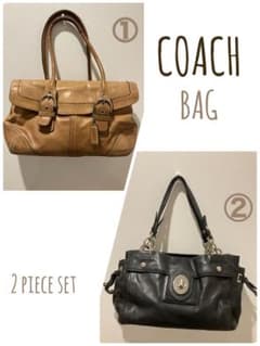 COACH  コーチ　レザー　ハンドバッグ　ショルダーバッグ　２点セット★のサムネイル