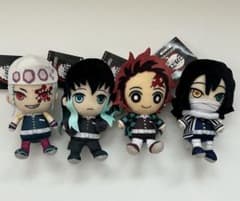 鬼滅の刃　Chibiぬいぐるみ　竈門炭治郎　時透無一郎　宇髄天元　伊黒小芭内