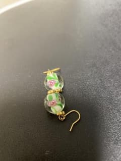 琉球ガラス　ピアスのサムネイル