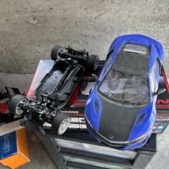 タミヤ TT02シャーシ NSXボディ ジャンクのサムネイル