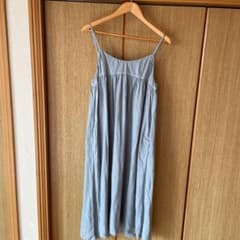 ネストローブ　nest Robe  リネンキャミワンピ　サックスのサムネイル