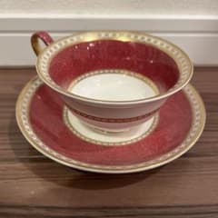 希少✨ウェッジウッド ユーランダー パウダー ローズレッドカップ
