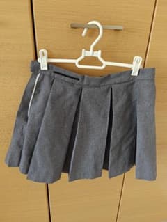 グレー プリーツミニスカートのサムネイル