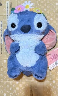 ディズニー Aimery 花かんむり BIGぬいぐるみ スティッチ