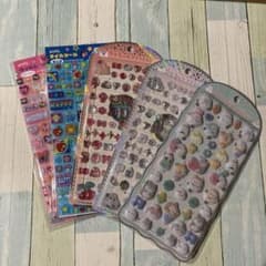 うるちゅる・コットンパフィ・タイルシールなど73点セット コットンパフィー&うるちゅるプチシール＆タイルシール 5点セット