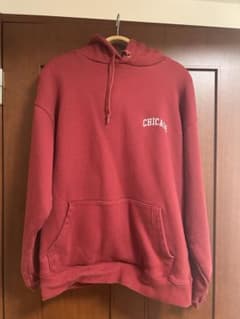 Champion チャンピオン CHICAGO 刺繍 パーカー XL レッドのサムネイル