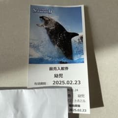 鴨川シーワールド 前売入場券 幼児 1枚のサムネイル