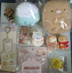 Sumikko Gurashi, Rilakkuma, Tenori Plush Toys, Keychains, etc. - Bundle Sale